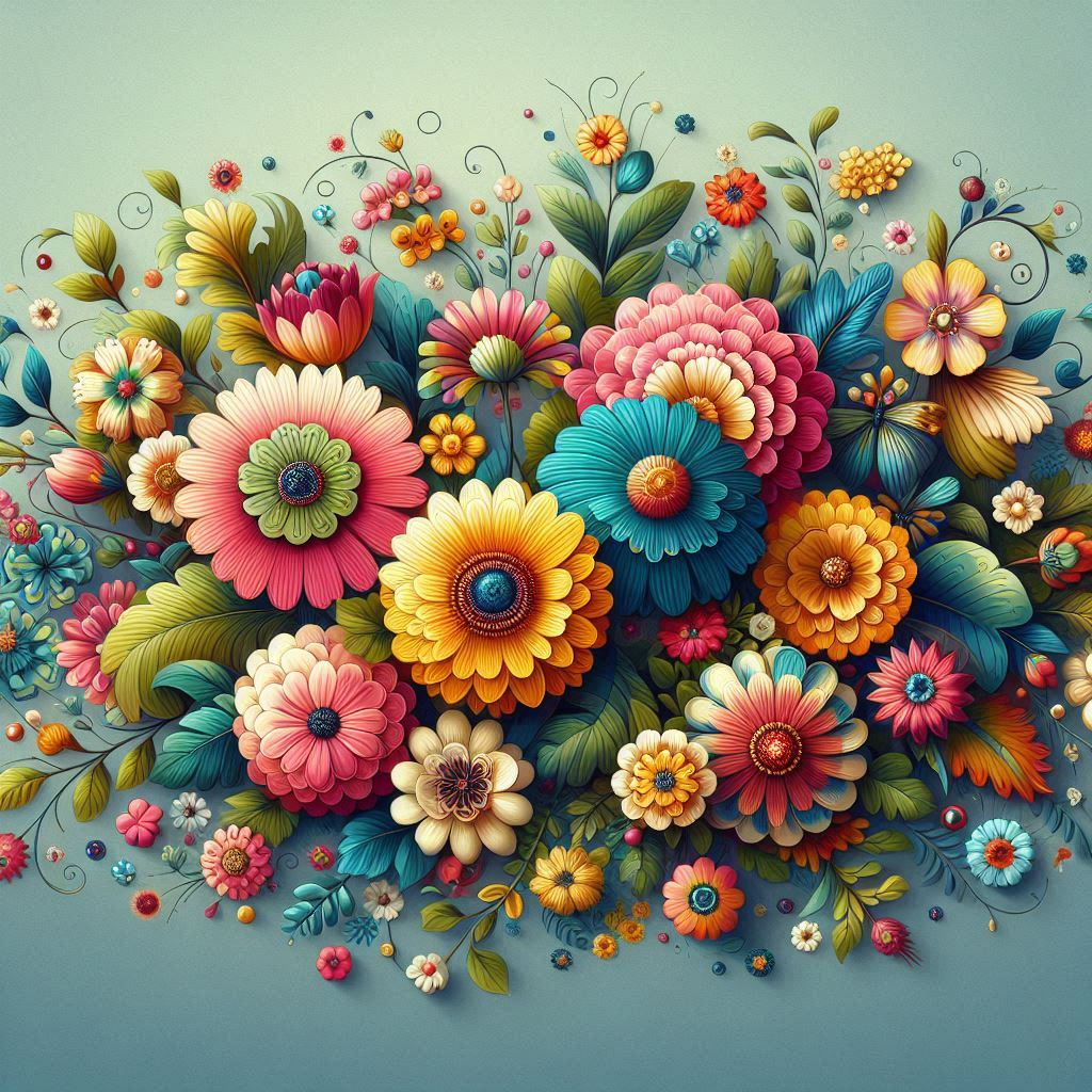 1920x1080 pixel colorful flowers banner for website homepage